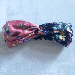Anthropologie Floral Turban Knot Headband